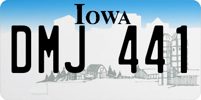 IA license plate DMJ441
