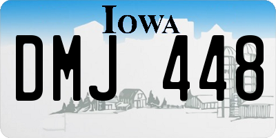 IA license plate DMJ448
