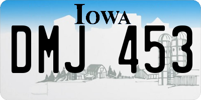 IA license plate DMJ453