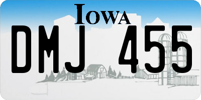 IA license plate DMJ455