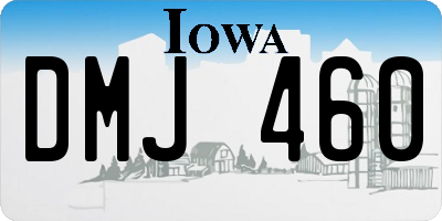 IA license plate DMJ460