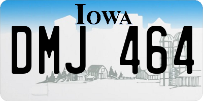 IA license plate DMJ464