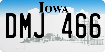 IA license plate DMJ466
