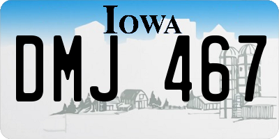 IA license plate DMJ467