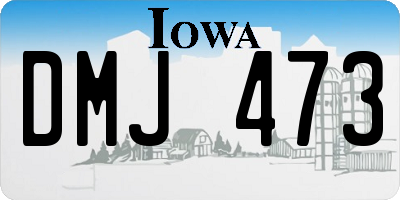 IA license plate DMJ473