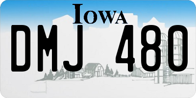 IA license plate DMJ480