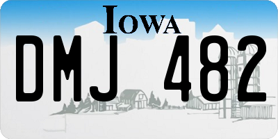 IA license plate DMJ482