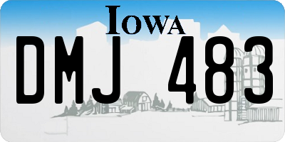 IA license plate DMJ483