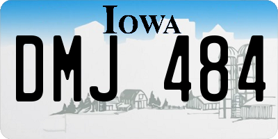 IA license plate DMJ484
