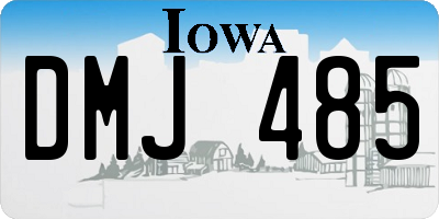 IA license plate DMJ485