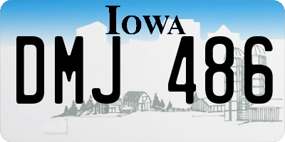 IA license plate DMJ486