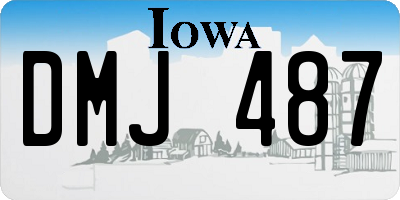 IA license plate DMJ487