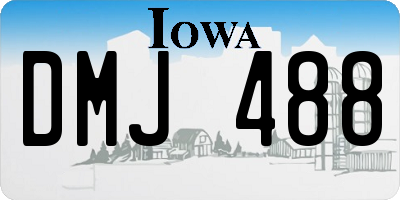 IA license plate DMJ488