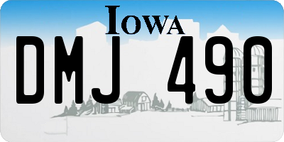 IA license plate DMJ490
