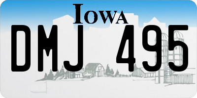 IA license plate DMJ495