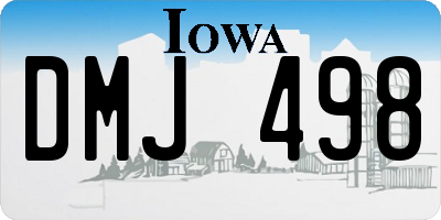 IA license plate DMJ498