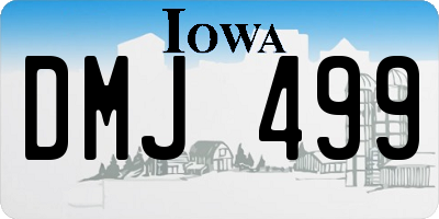 IA license plate DMJ499