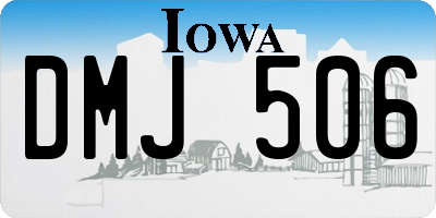 IA license plate DMJ506