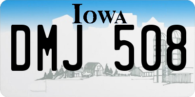 IA license plate DMJ508