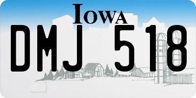 IA license plate DMJ518
