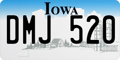 IA license plate DMJ520