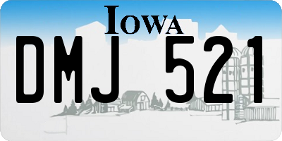 IA license plate DMJ521