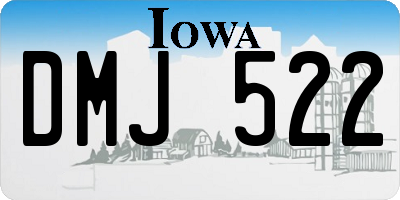 IA license plate DMJ522