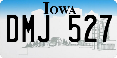 IA license plate DMJ527