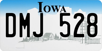 IA license plate DMJ528