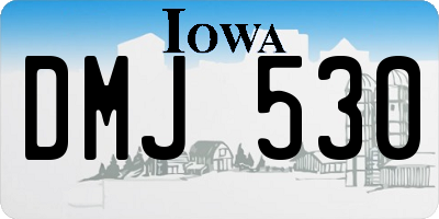 IA license plate DMJ530