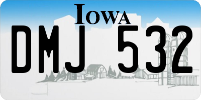 IA license plate DMJ532