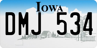 IA license plate DMJ534