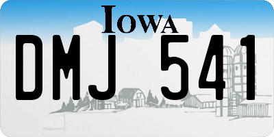 IA license plate DMJ541