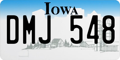 IA license plate DMJ548