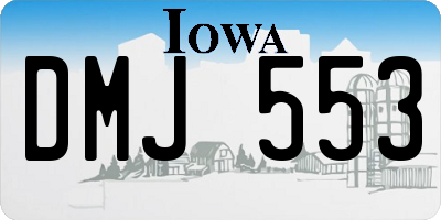 IA license plate DMJ553