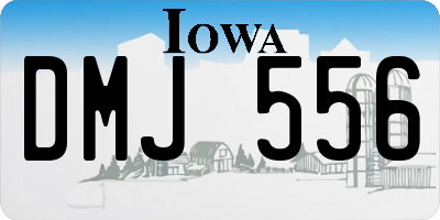 IA license plate DMJ556