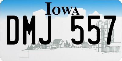 IA license plate DMJ557