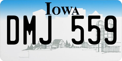 IA license plate DMJ559