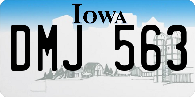 IA license plate DMJ563