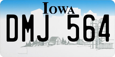 IA license plate DMJ564