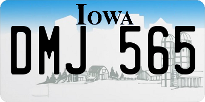 IA license plate DMJ565