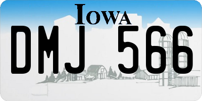 IA license plate DMJ566