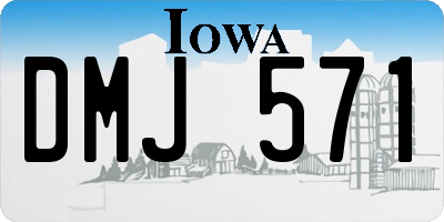IA license plate DMJ571