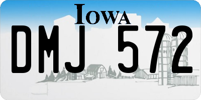 IA license plate DMJ572