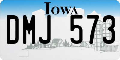 IA license plate DMJ573