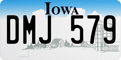 IA license plate DMJ579