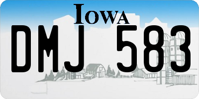 IA license plate DMJ583