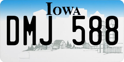 IA license plate DMJ588
