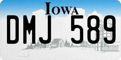 IA license plate DMJ589