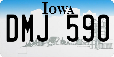 IA license plate DMJ590
